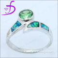 New Arrival 925 Sterling Silver Jewellery Ring Synthetic Opal Wholesale Ring